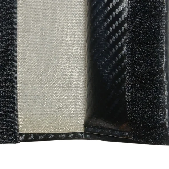 Porche Seat Belt Cover Embroidered Black Velcro - Picture 9 of 15